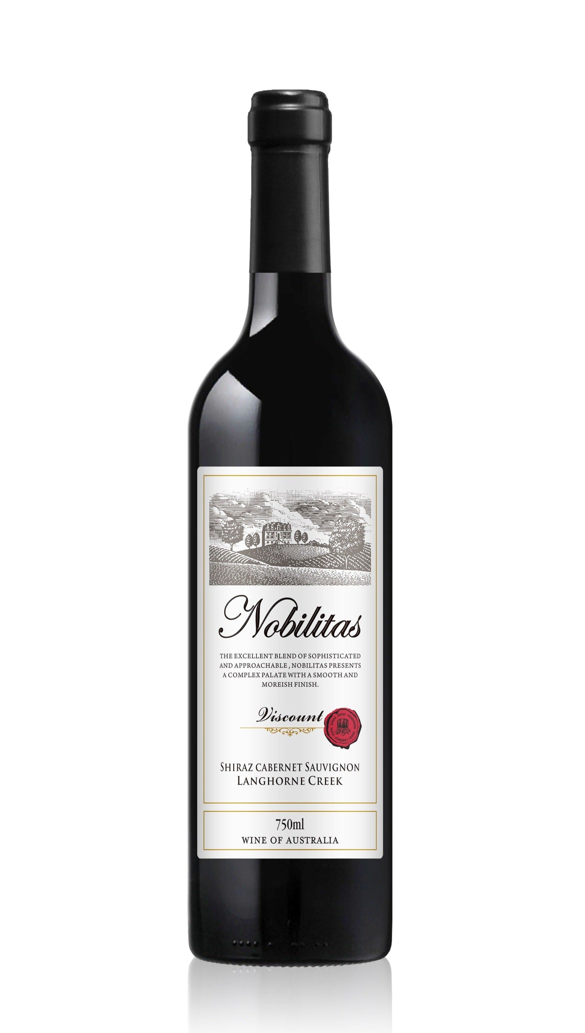 6 * Nobilitas Viscount Shiraz Cabernet Sauvignon ($17.99 per bottle)